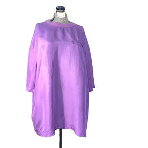 Women's En Plus by Eaton vintage Silk Shirt 2X Purple